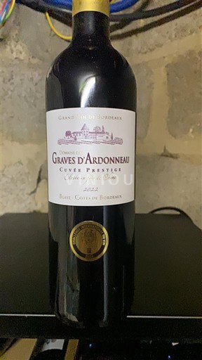 Bordeaux Blaye-Côtes-de-Bordeaux Domaine Des Graves Ardonneau Prestige 2022
