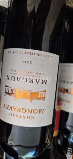 Bordeaux Margaux Cru Bourgeois Château Mongravey 2014