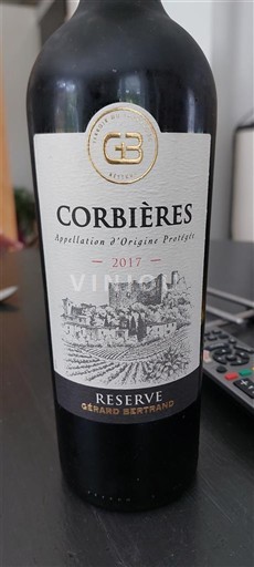 Langvedok Corbières Gérard Bertrand Réserve 2017