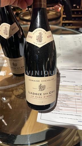 Bourgogne Ladoix Premier Cru Domaine Chevalier Le Clou d'Orge 2022