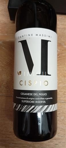 Lacio Cesanese del Piglio Cantine Massimi Cispio 2016