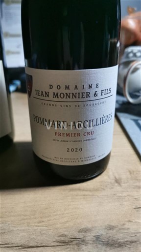 Burgundi Pommard Premier Cru Domaine Jean Monnier & Fils Pommard-Argillières 2020