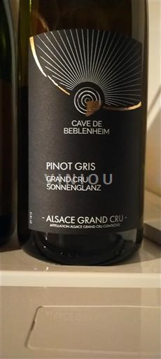 Alsace Alsace Grand Cru Grand Cru Cave de Beblenheim Grand Cru Sonnenglanz Không niên vụ