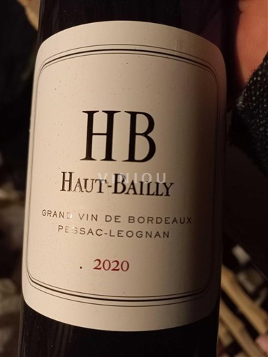 Bordeaux Pessac-Léognan Haut-Bailly HB 2020
