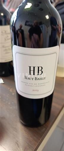 Burdeos Pessac-Léognan Haut-Bailly HB 2019