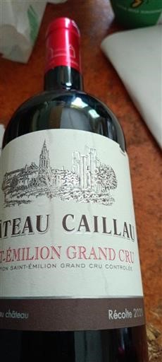 Bordeaux Saint-Émilion Grand Cru Grand Cru Château Caillau 2020