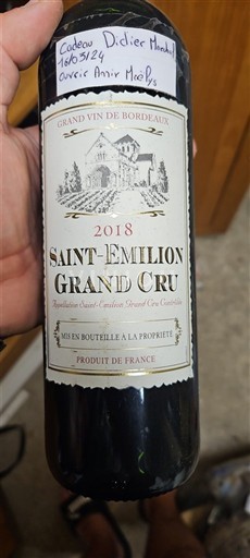 Bordeaux Saint-Émilion Grand Cru Les Vieux Maurins 2018