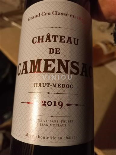 Bordeaux Haut-Médoc Grand Cru Château Camensac 2019