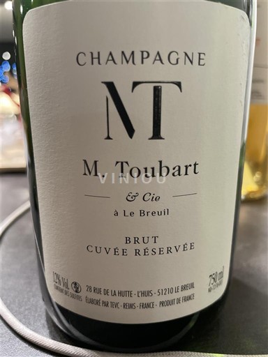 Samppanja M. Toubart & Cie Réservée Ei vuosikertaa