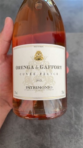 Corsica Patrimonio Orenga de Gaffory Felice 2022