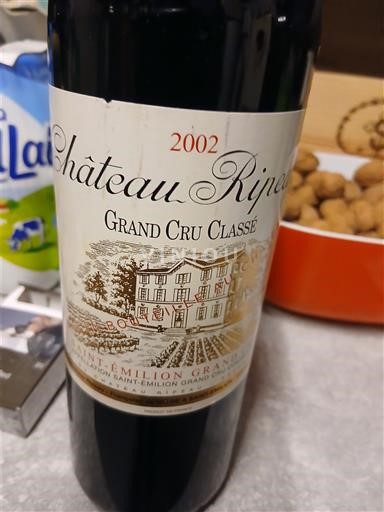 Bordeaux Saint-Émilion Grand Cru Château Ripeau 2002