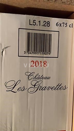 Bordeaux Château Les Gravettes 2018