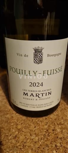 Bourgogne Pouilly-fuissé Martin Les Terres Blanches 2024