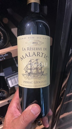 Bordeaux Pessac-Léognan Malartic La Réserve de Malartic 2014