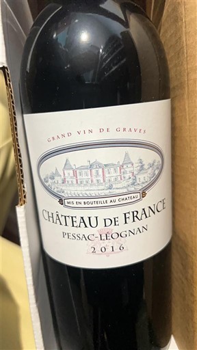 Bordeaux Pessac-Léognan Château France 2016