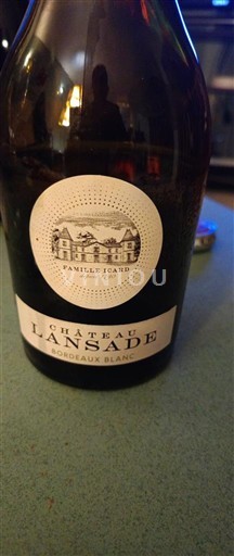 Bordeaux Bordeaux beli. Château Lansade 2024