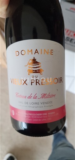 Dolina Loare Domaine Vieux Pressoir Coteau de la Miltière 2024