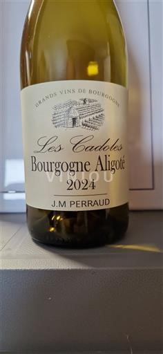 Burgundy Bourgogne Aligoté J.M Perraud Les Cadoles 2024