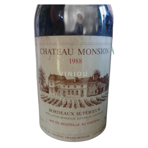 Bordeaux Bordeaux Supérieur Chateau Monsion 1988