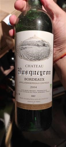 Bordeaux Château Busqueyron 2004
