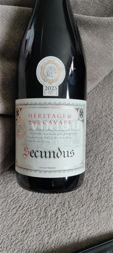 Thung lũng Rhône Không được chỉ định Héritages de Cavare Secundus 2023