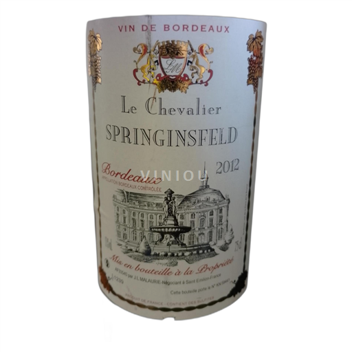 Bordeaux Le Chevalier Springinsfeld 2012