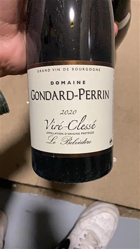 Bourgogne Viré-clessé Domaine Gondard-Perrin Le Belvédère 2020