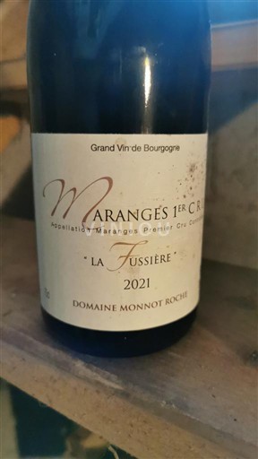 Burgundi Maranges Premier Cru Domaine Monnot Roche La Fussière 2021
