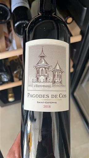 Bordeaux Saint-Estèphe Château Cos Estournel Les Pagodes de Cos 2018