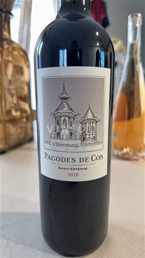 Bordeaux Saint-Estèphe Château Cos Estournel Les Pagodes de Cos 2018