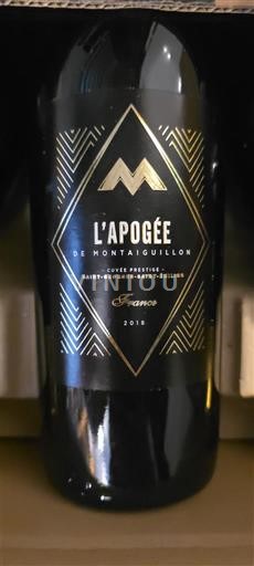 Bordeaux Montagne-Saint-Émilion Montaiguillon L'Apogée 2018