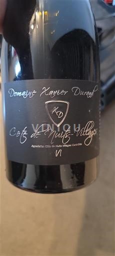 Burgundi Côte de Nuits -kylät Domaine Xavier Durand 2021