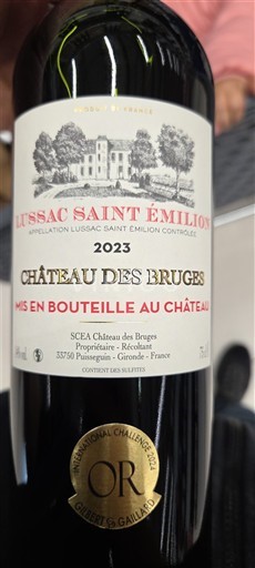 Bordeaux Lussac-Saint-Émilion Château Des Bruges 2023