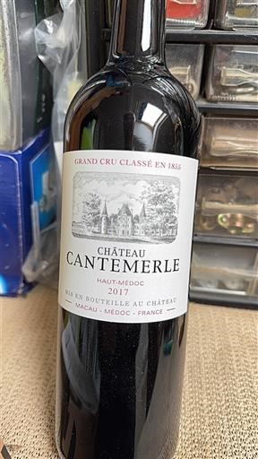 Bordeaux Haut-Médoc Grand Cru Classé Château Cantemerle 2017