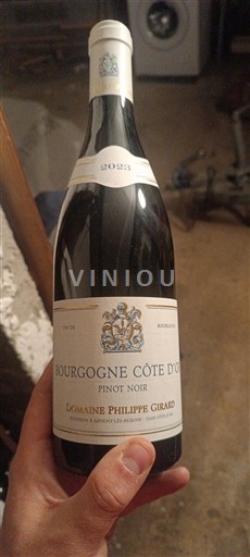 Vin Rouge sec Domaine Philippe Girard 2023 France Bourgogne Bourgogne Côte d'Or AOC
