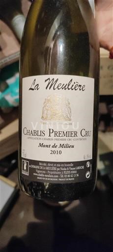 Bourgondië Chablis Premier Cru La Meulière Mont de Milieu 2010