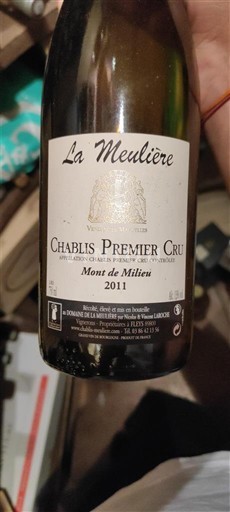 Bourgondië Chablis Premier Cru La Meulière Mont de Milieu 2011