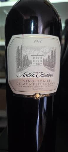 Toscana Vino Nobile di Montepulciano Fattoria Del Cerro Antica Chiusina 2014
