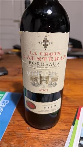 Bordeaux La Croix Austéran 2018