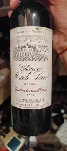 Sudoeste Cahors Château Haute-Serre 2005