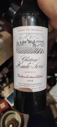 Sudoeste Cahors Château Haute-Serre 2008