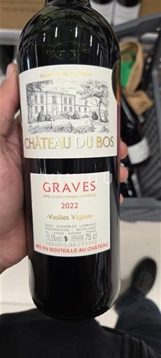 Bordeaux Graves Château Bos Vieilles Vignes 2022