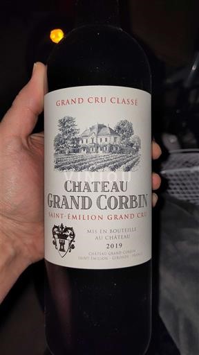Bordeaux Saint-Émilion Grand Cru Grand Cru Classé Château Grand Corbin 2019