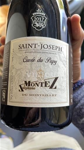 Rhônevallei Saint-Joseph Stéphane Montez du Monteillet du Papy 2017