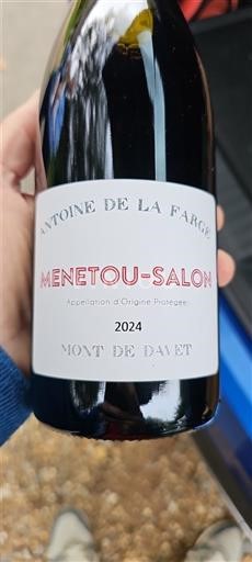 Thung lũng sông Loire Menetou-salon Antoine de la Farge Mont de Davet 2024