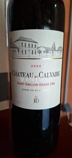 Bordeaux Saint-Émilion Grand Cru Grand Cru Château Calvaire 2022