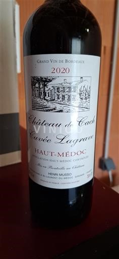 Bordeaux Haut-Médoc Château Cach Lagrave 2020
