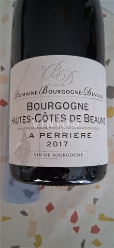 Borgoña No especificado Domaine Bourgogne-Devaux A Perriere 2017