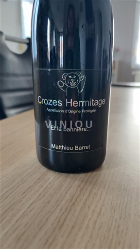 Thung lũng Rhône Crozes-hermitage Matthieu Barret Et la Bannière... Không niên vụ