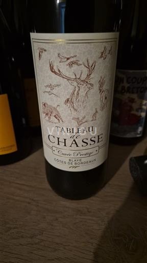 Bordeaux Côtes de Blaye Tableau de la Chasse Prestige 2020